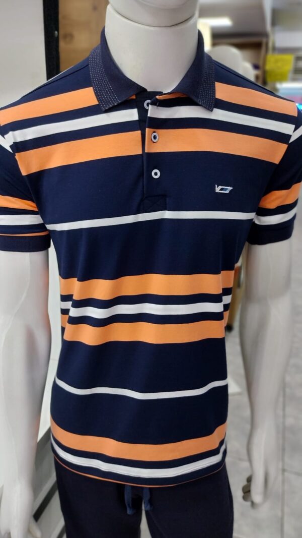 Camiseta Gola Polo Listra Raport 7007